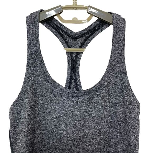 Lululemon Heathered Gray Racerback Tank Top Athletic Running Women’s Size 2 - Picture 2 of 7